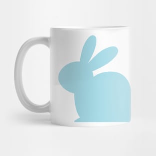 Pastel blue solid rabbit Mug